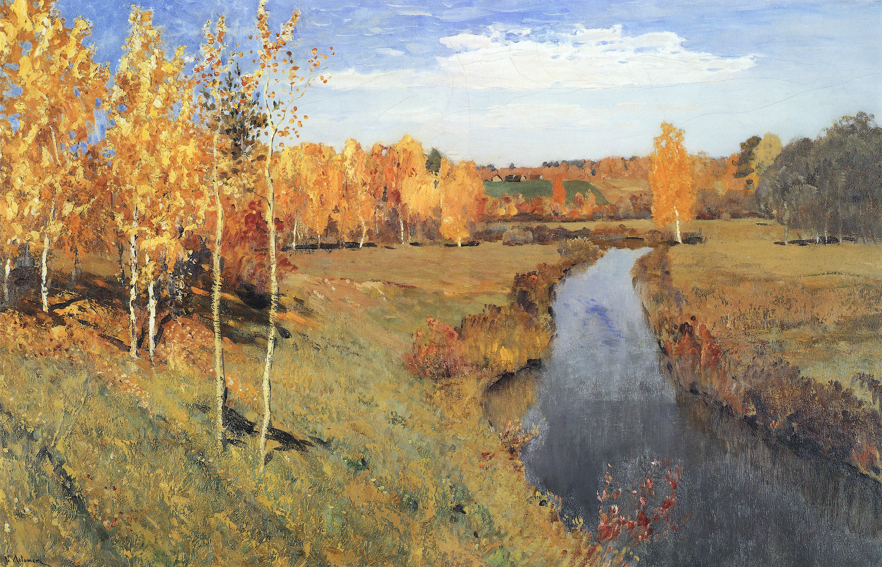 The Golden Autumn by Levitan